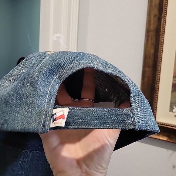 "Dont Mess With Texas" Hat Cap Strap Back Texas Flag Embroidered Slogan Unisex - Picture 3 of 7